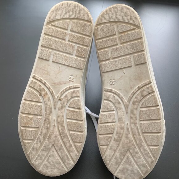 Markus Lupfer high top leather sneakers cat face design, black, size 39 - Picture 3 of 5